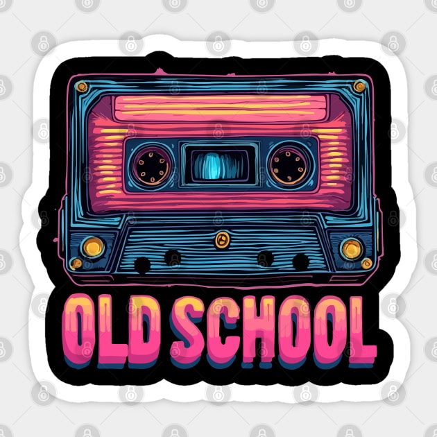 Retro Cassette Tape Sticker by Urbanprint